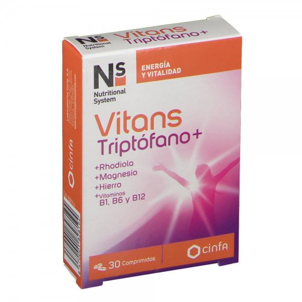 ns vitans triptofano 30 comprimidos