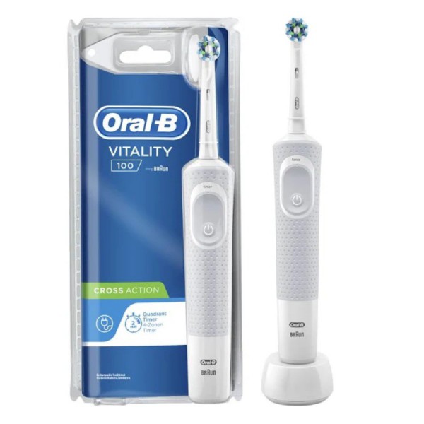oral b cepillo dental electrico vitality 100 cross action blanco