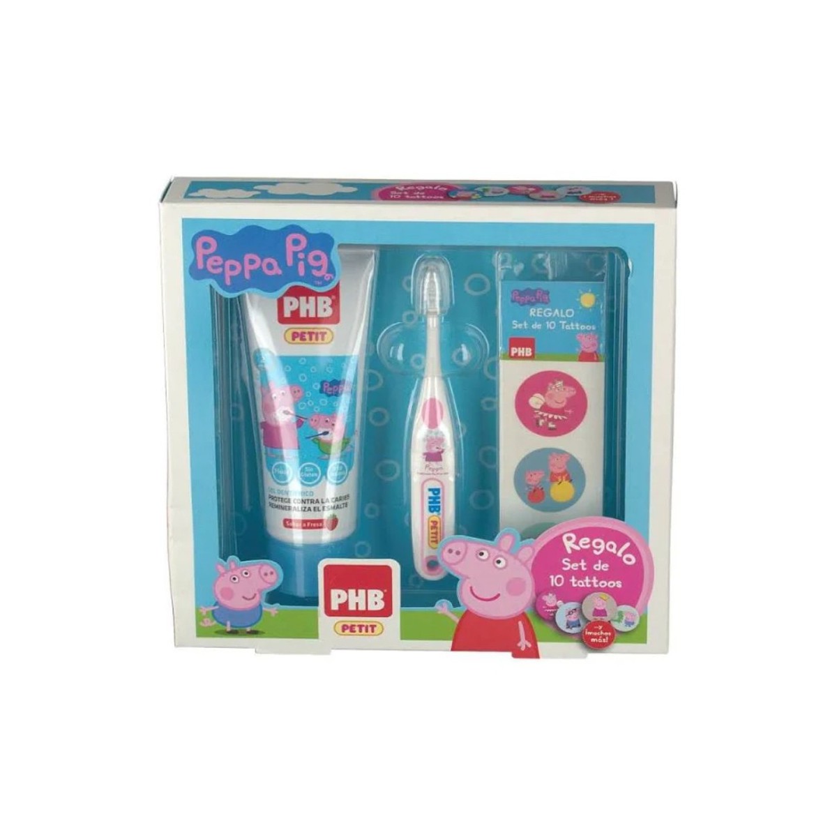phb pack petit peppa pig gel 75 ml cepillo regalo