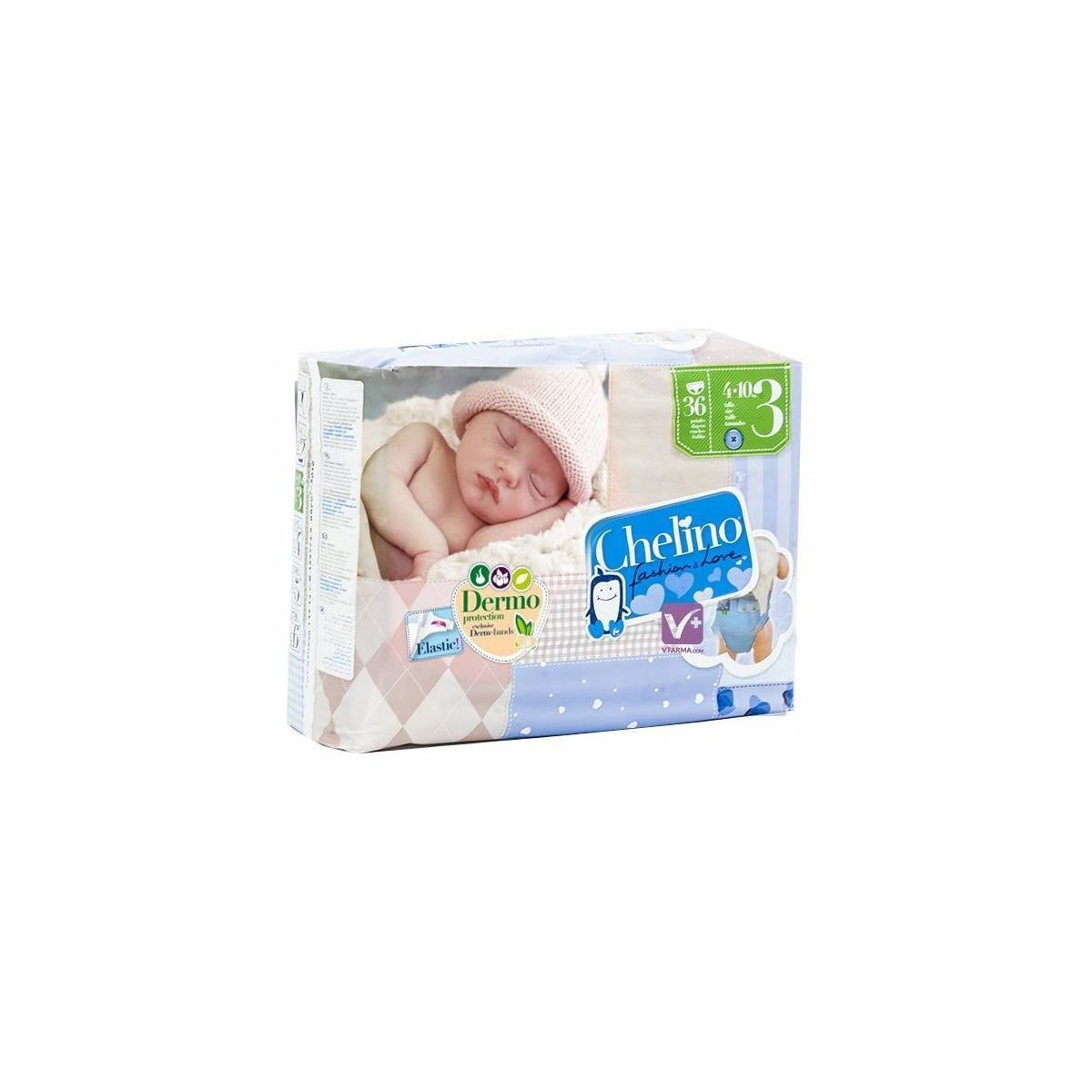 panal chelino fashionlove talla 3 4 10 kg 36 unds