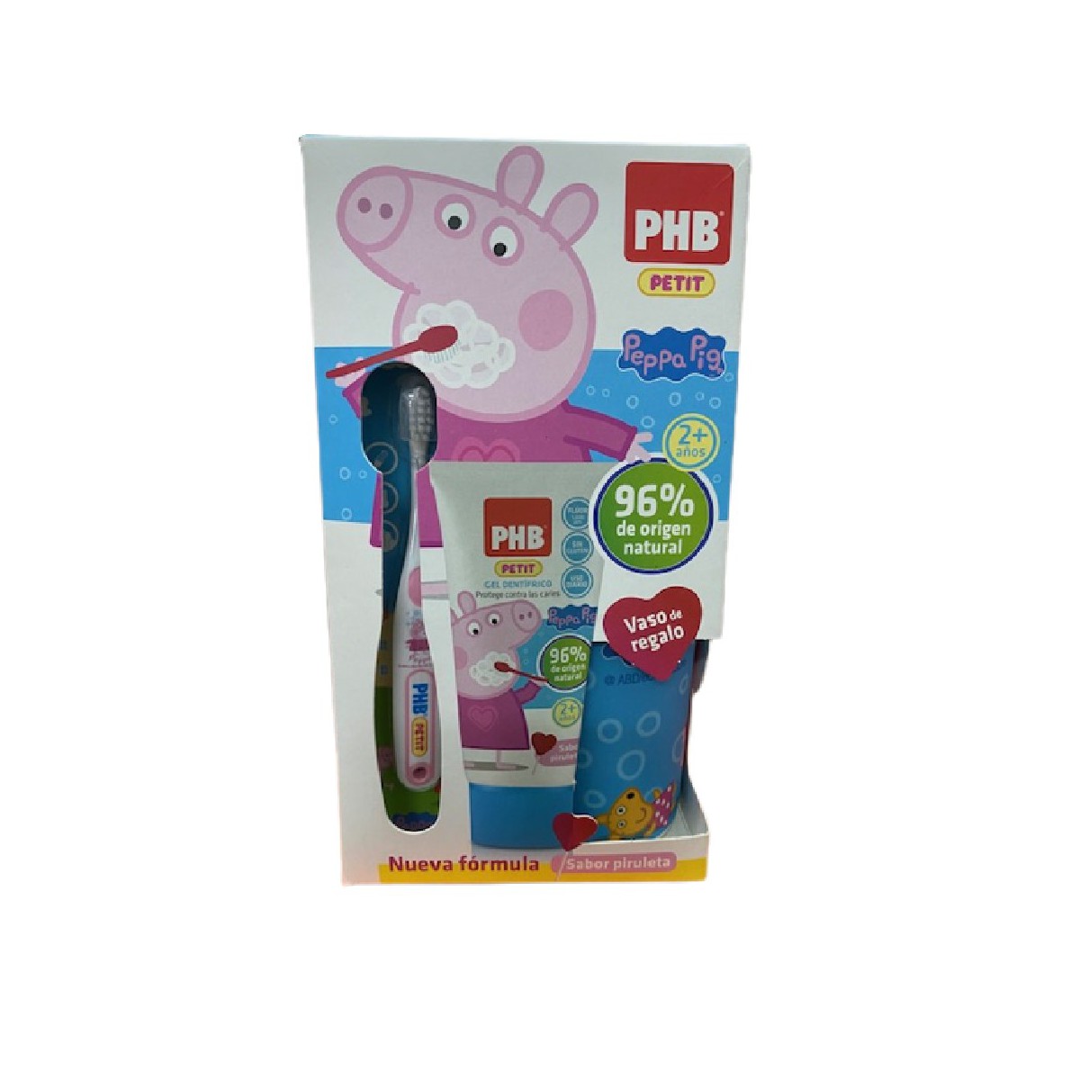 PCK PHB PETIT PEPA PIG:PASTA + CEPILLO+ VASO...