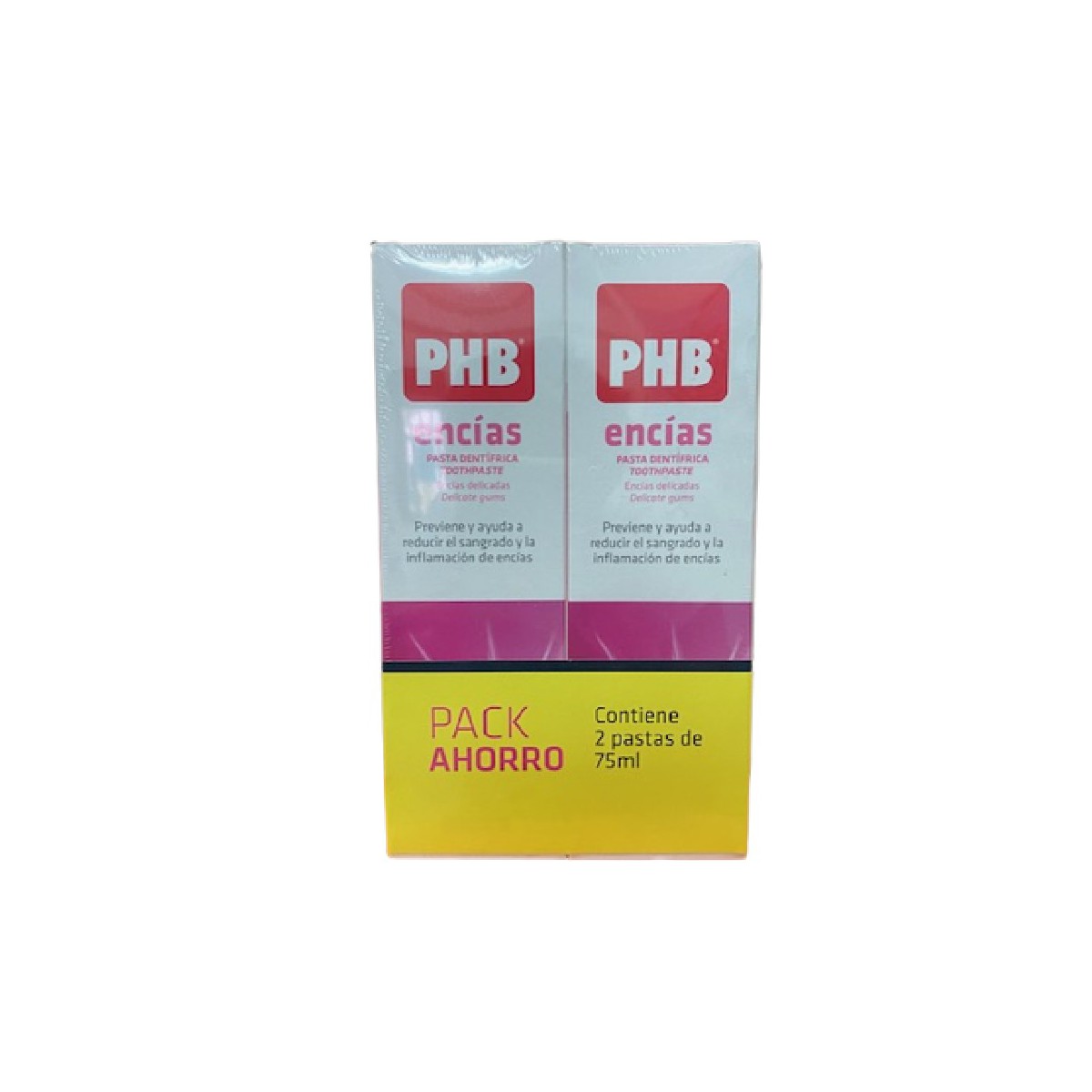 PHB PASTA ENCIAS DUPLO 75+75ML
