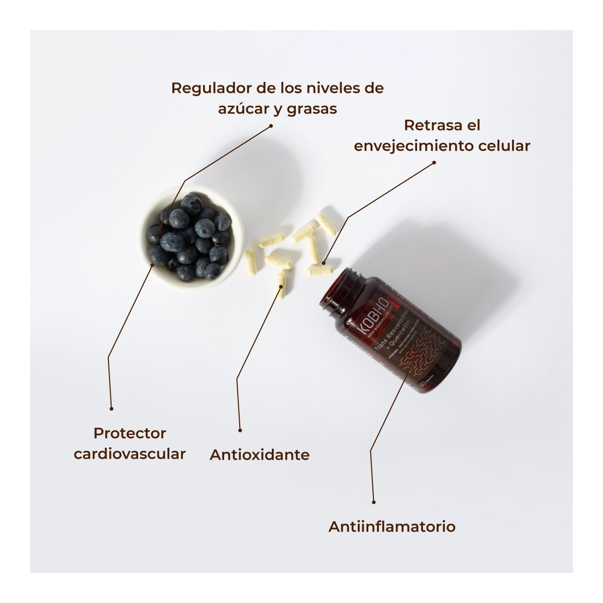 TRANS RESVERATROL + QUERCETINA KOBHO
