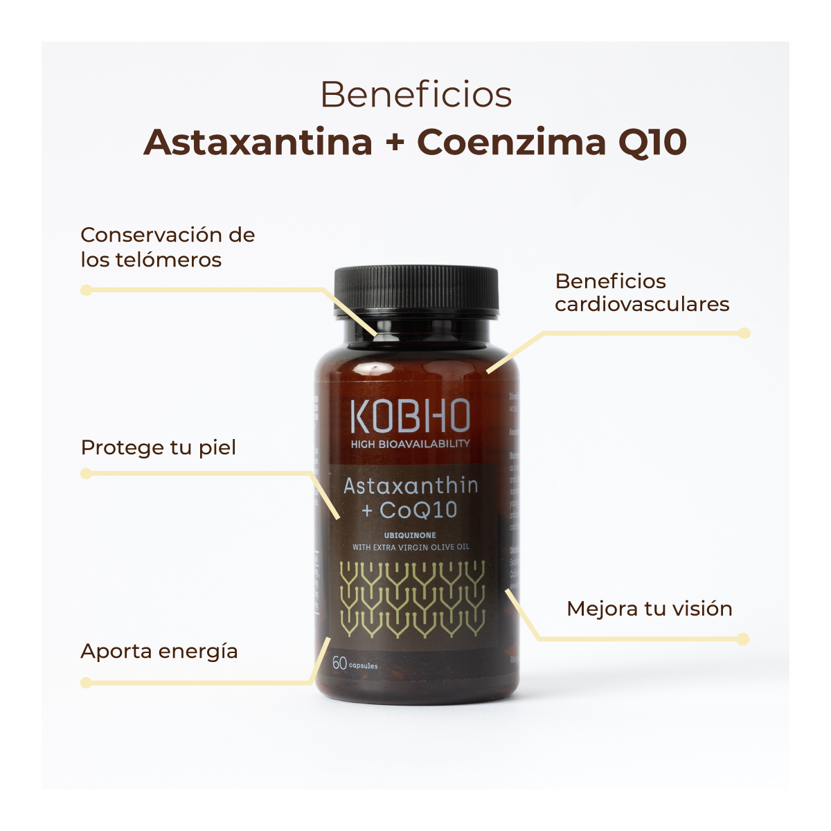 ASTAXANTINA +Q10 KOBHO LABS.