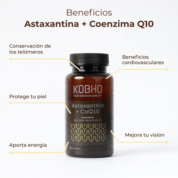 ASTAXANTINA +Q10 KOBHO LABS.