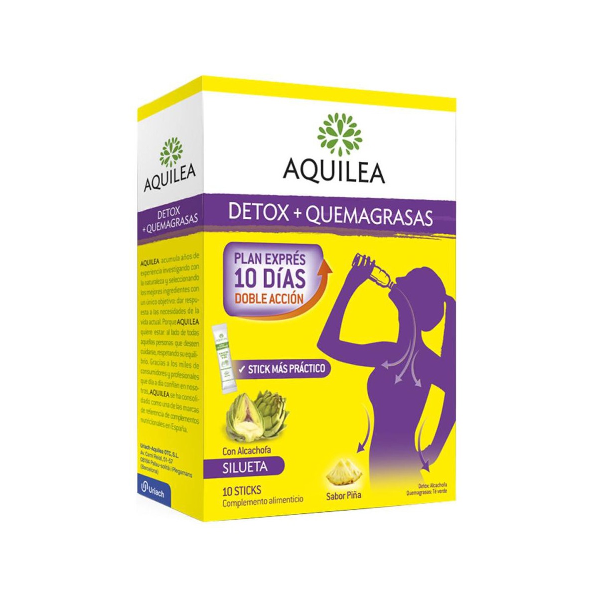 aquilea detox quemagrasas 10 sticks